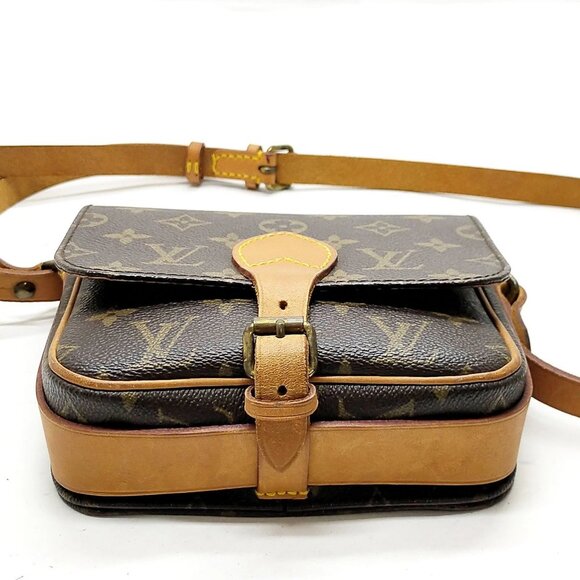 Authentic Louis Vuitton Cartouchiere PM Brown Monogram Shoulder Bag mn520-111925 - Picture 5 of 16